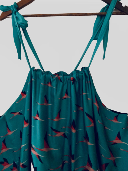 ARKITECT Vestido en satin estampado. Talla L NoLoBotes
