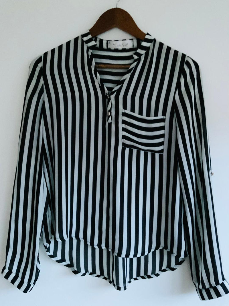 Blusas Con Lineas Verticales Blusa De Rayas Rojas Y Blancas Para