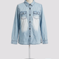 URB ( NUEVA ) Camisa en chambray par niña. Talla 8