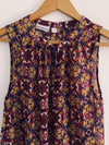 LIZ CLAIBORNE Blusa manga sisa estampada. Talla L