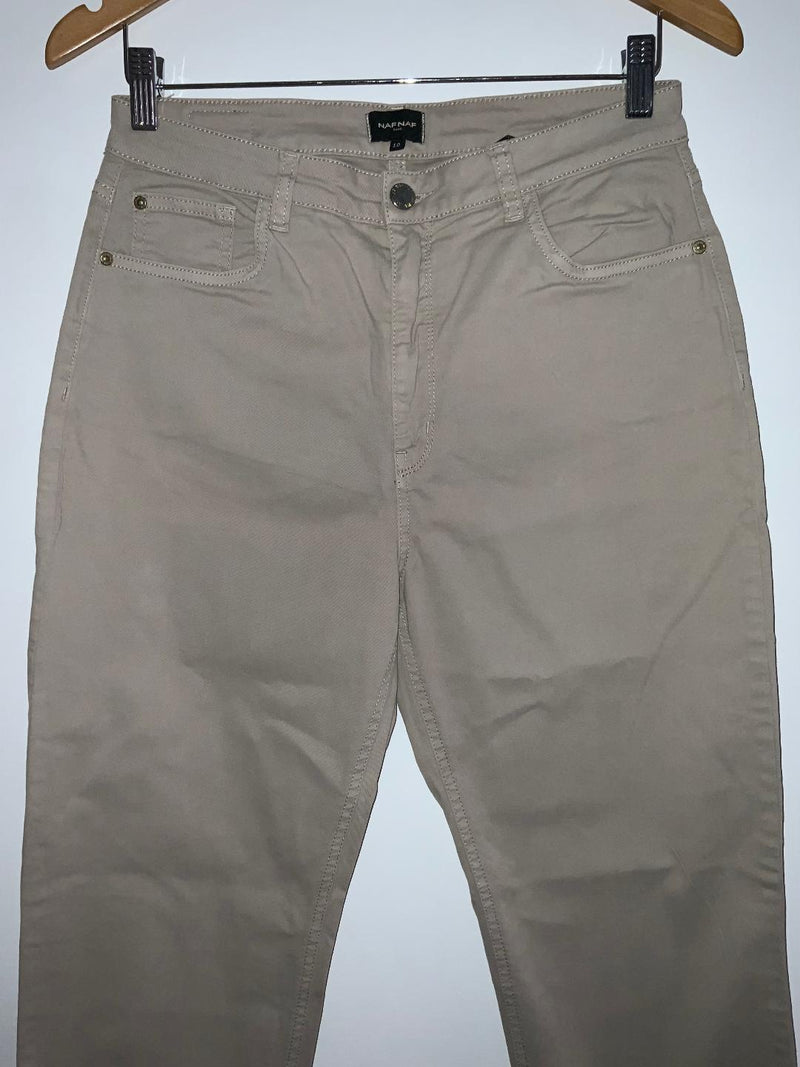 NAF NAF Pantalón cinco bolsillos en dril. Talla 10 ( M )