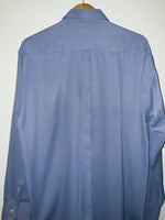 ROLAND Camisa para hombre a rayas preteñida azul. Talla XL