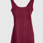 VESTIDO Largo acanalado. Talla S*