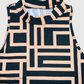 TOP Corto estampado geométrico. Talla XS
