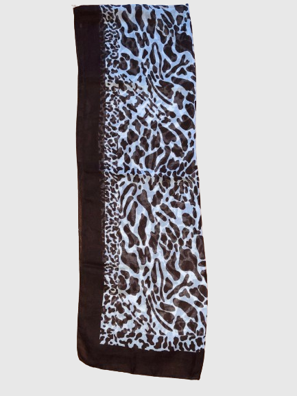 TACMAHAL Pashmina Animal print. Talla Única