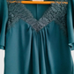 MANGO Blusa con aplicaciones en encaje. Talla S