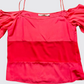 FDS Blusa con cortes y hombros destapados. Talla L