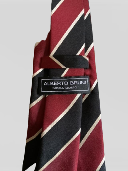 ALBERTO BRUNI Corbata rayas diagonales. Talla Ünica