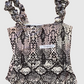 REAL HUMAN ( NUEVO ) Body exterior estampado animal print. Talla L