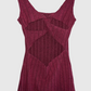 VESTIDO Largo acanalado. Talla S*