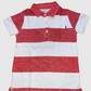 CARTERS Camiseta polo estampada a rayas para niño. Talla 4