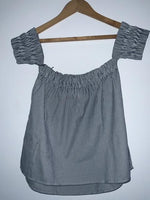 TOP MARK Blusa strapless con mangas. Talla S