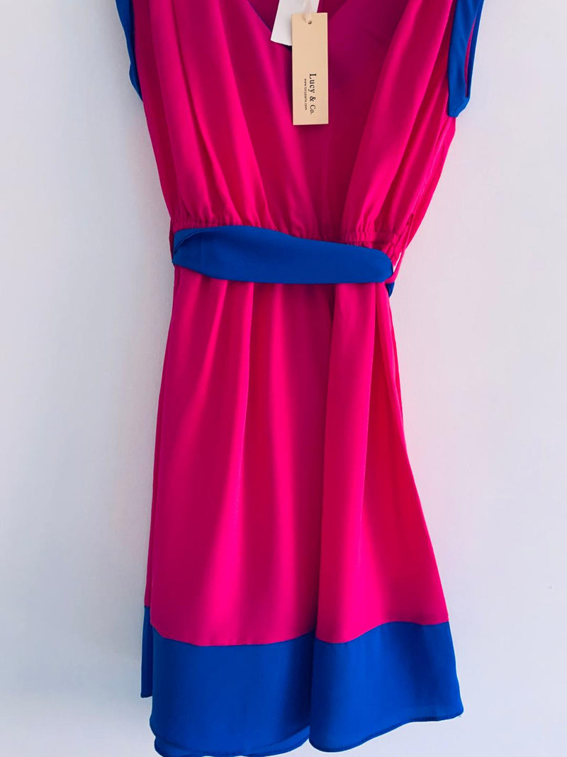 LUCY & CO ( NUEVO ) Vestido Combinado. Talla S/M