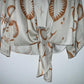 ANARIAS Kimono corto estampado sellos. Talla Única
