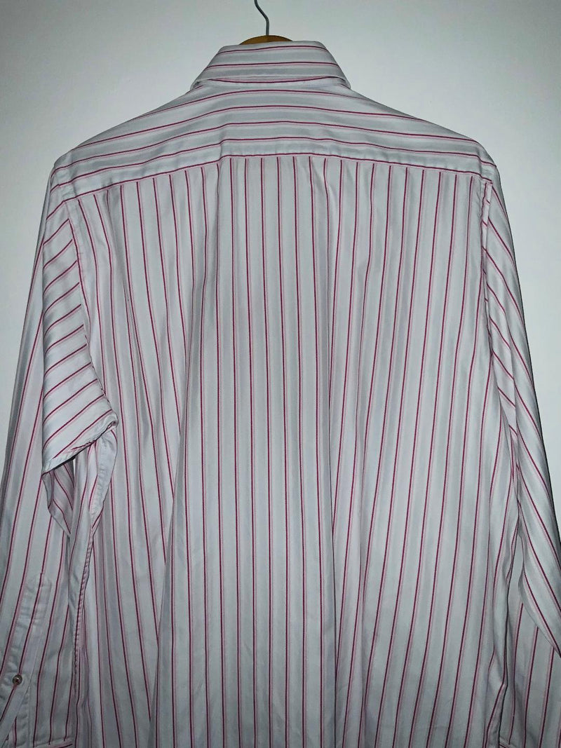 ARTURO CALLE Camisa a rayas tosa para hombre. Talla L