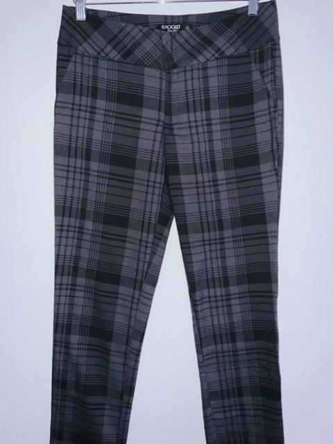 RAGGED Pantalón Casual a cuadros. Talla 10