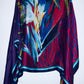 PONCHO Tipo pañoleta estampado. Talla Única