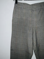 MASSIMO DUTTI Pantalón preteñido a cuadros. Talla 24