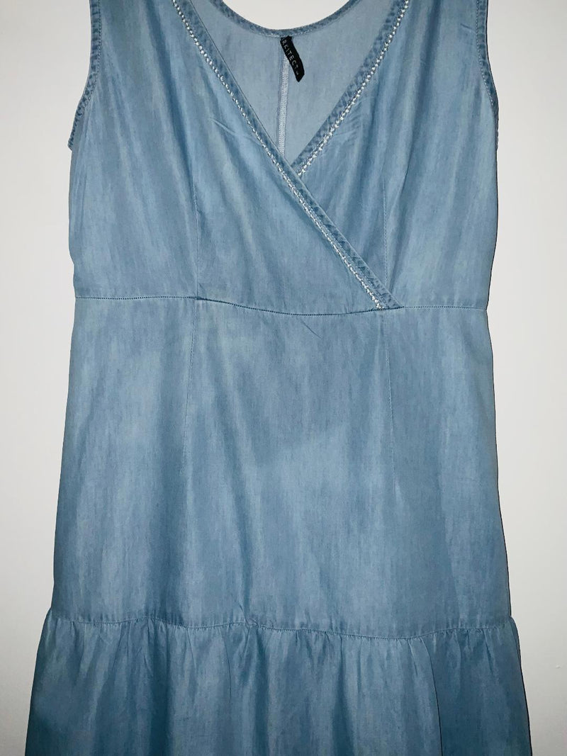 ARKITECT Vestido largo en chambray. Talla L