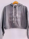 AEROPOSTALE Buzo Hoddie corto estampado. Talla S