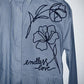 ESPRIT Blusa mini rayas con bordado. Talla XS