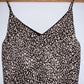 ALANIZ ( NUEVA ) Blusa de tiras estampada animal print. Talla S