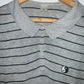 EMPYRE Camiseta tipo polo a rayas. Talla M