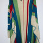 J. LO Cardigan tejido franjas de colores. Talla Única