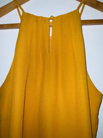 PAPAYA Blusa de tiras cuello halter. Talla L