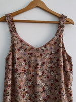 NAF NAF Blusa de tiras estampada flores. Talla S