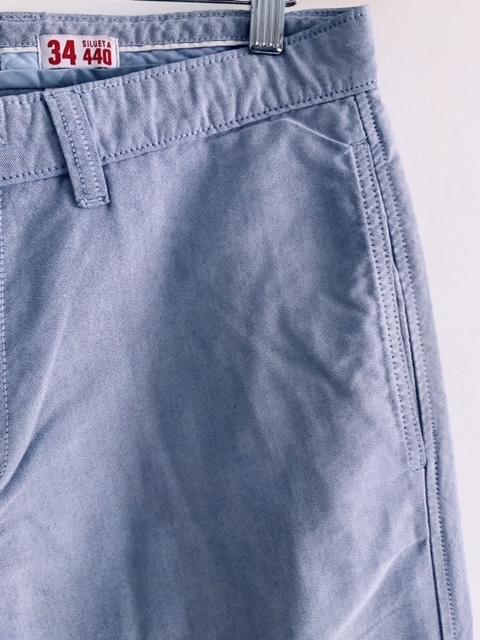 ARTURO CALLE Pantalón de hombre casual en chambray. Talla 34