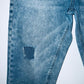 LEONISA Jean cinco bolsillos con destroyer. Talla 6