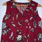 MANGO Blusa corta estampada. Talla XS