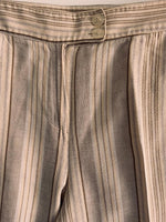 PANTALÓN en lino a rayas. Talla 10/12