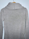 H&M Sweater largo con cuello de doblar. Talla S