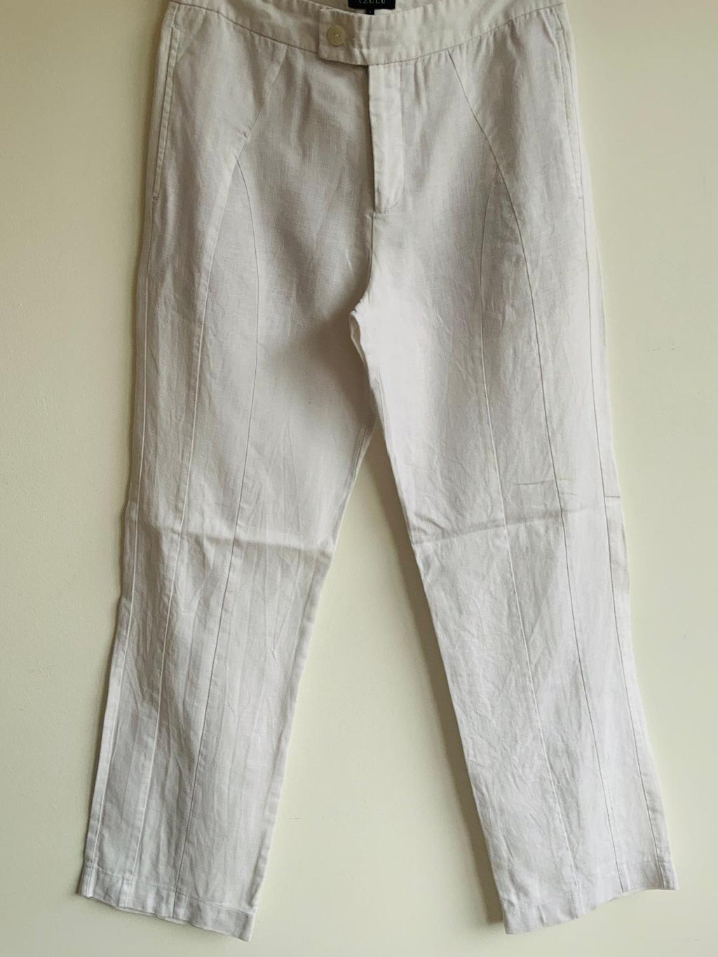 AZULU Pantalón en tela lino para hombre. Talla M