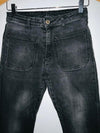 MANGO Jean bota Flare color negro. Talla 38