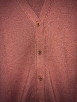 LBR Cardigan tejido color terracota. Talla L