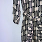 STUDIO F Vestido largo camisero estampado. Talla 8