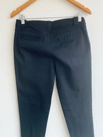 MANGO Pantalón Dril bota tubo negro. Talla 38