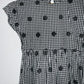 INA Vestido corto bordado ojalillo. Talla S