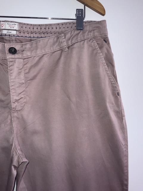 ESPRIT Pantalón casual en dril para mujer. Talla 14/16