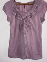 TOTTO Blusa liviana con boleros. Talla S