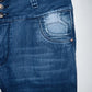 JEAN Pretina alta con botones. Talla 8/10