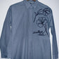 ESPRIT Blusa mini rayas con bordado. Talla XS