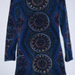AXUEH Vestido tejido con estampado. Talla S