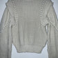 BERSHKA Sweater cuello alto tejido grueso. Talla L