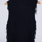 KOAJ Chaleco efecto pelos con borlas. Talla L