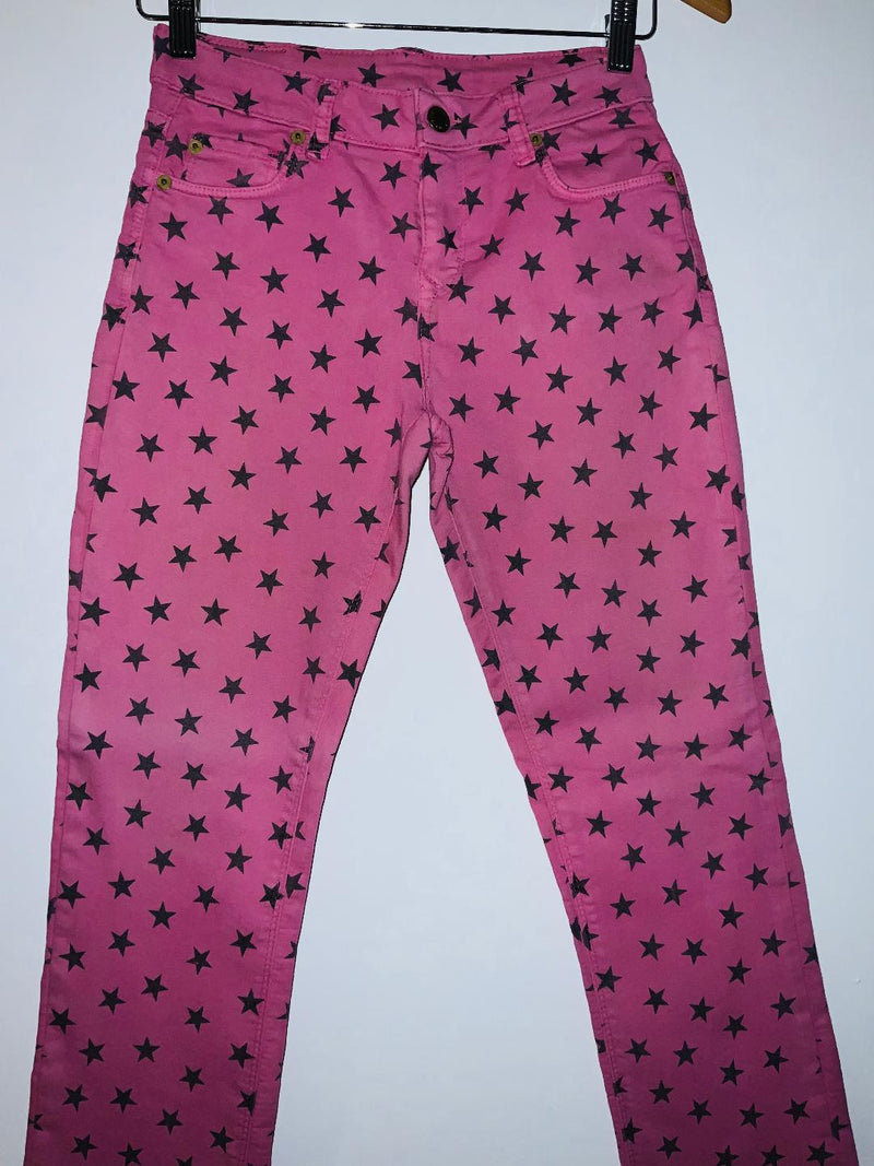 PANTALON en Dril estampado Estrellas Junior. Talla 14