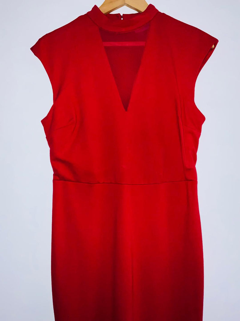 NEW YORK & COMPANY Vestido cuello alto.Talla M